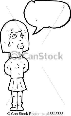 Clipart Vector Of Cartoon Ugly Woman Csp15543755   Search Clip Art