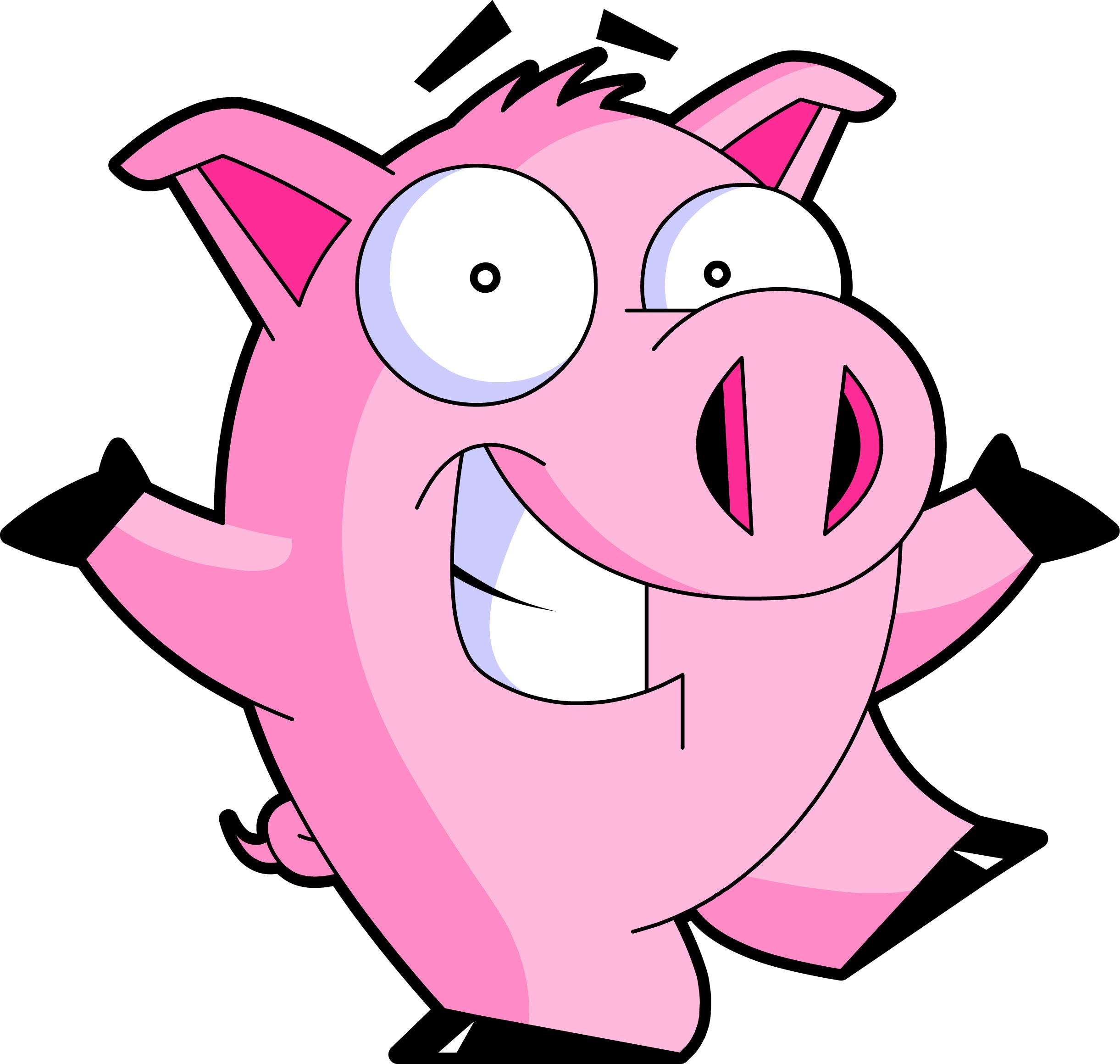 Computer Pig Logo Cartoon Pig Jpg