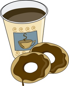 Donuts And Coffee Clip Art