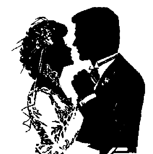 Download Bride And Groom Clipart Black And White
