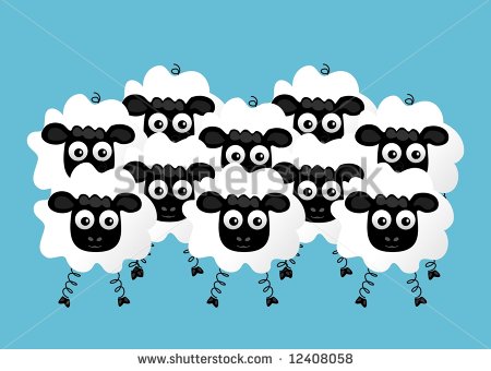 Flock Of Sheep Clipart Flock Of Sheep Vector 