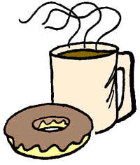 Full Version Of Coffee   Donut Clipart