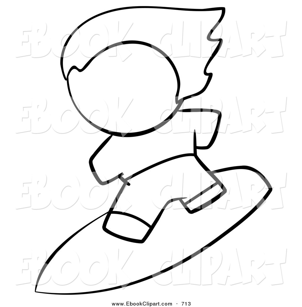 Funny Cartoon Surfer Dude Clipart Hilarious Freaked Out Surfer Must