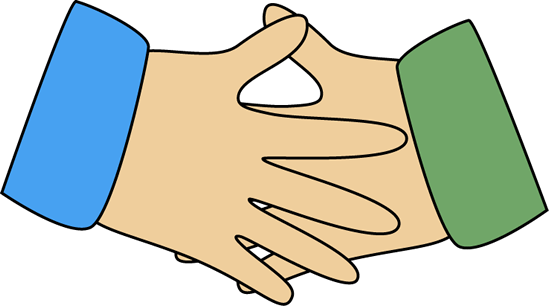 Hand Shake Clip Art Image   Friendly Hand Shake  This Image Is A