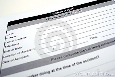 Incident Report Royalty Free Stock Photos   Image  802008