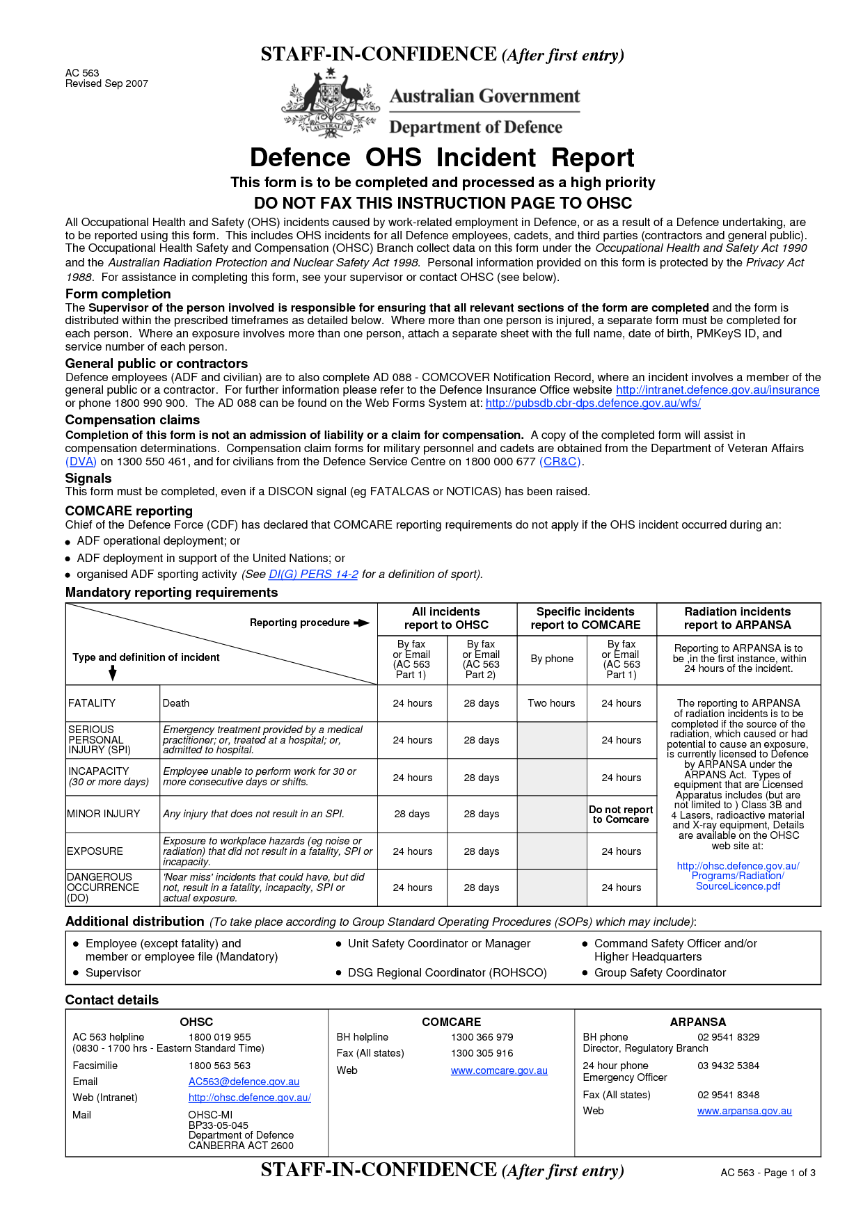 Information Security Incident Report Template