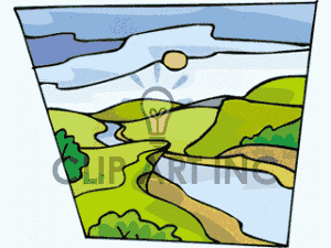 Mountain Stream Clipart River Stream Clipart
