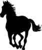 New Horse Clip Art Image  Wild Horse Or Stallion Galloping