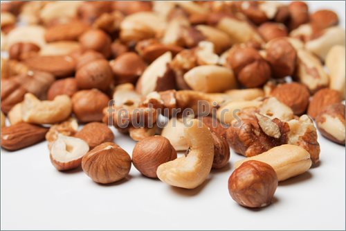 Photo Of Nuts Over White Background  Royalty Free Image At Featurepics