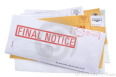 Pile Of Bills  Junk Mail With A Final Notice Bill On Top  Add Your