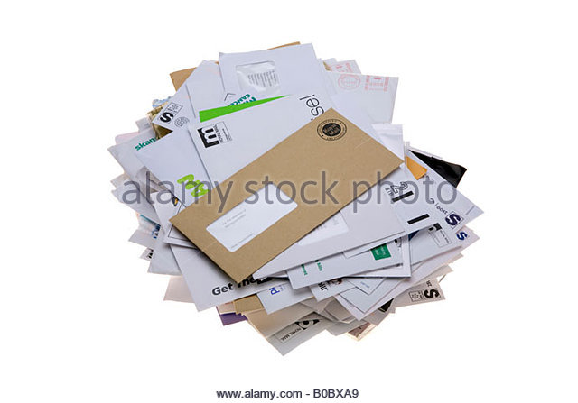 Pile Of Junk Mail Stock Photo   Pile Of Unwanted Junk Mail