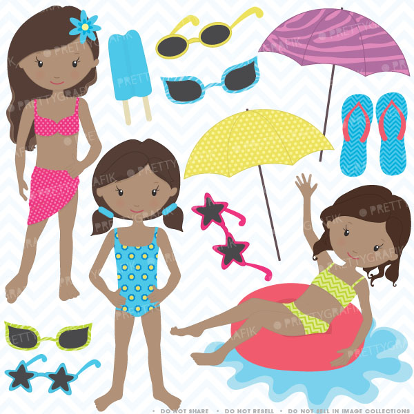 Pool Party Clipart Pool Party Clipart Commercial Use     0 99