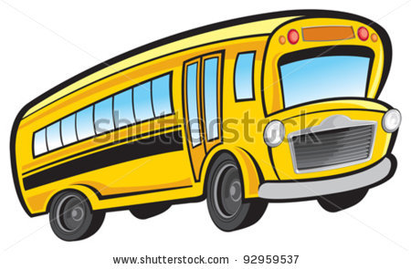 School Bus Driver Clipart Cartoon School Bus In A Vector Clip Art