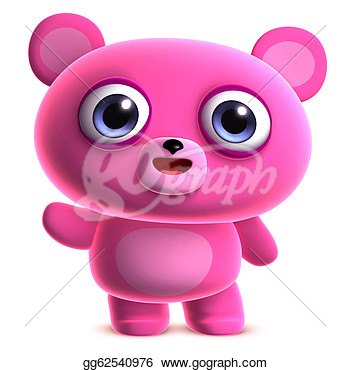 Stock Illustration   Pink Teddy Bear  Clipart Illustrations Gg62540976