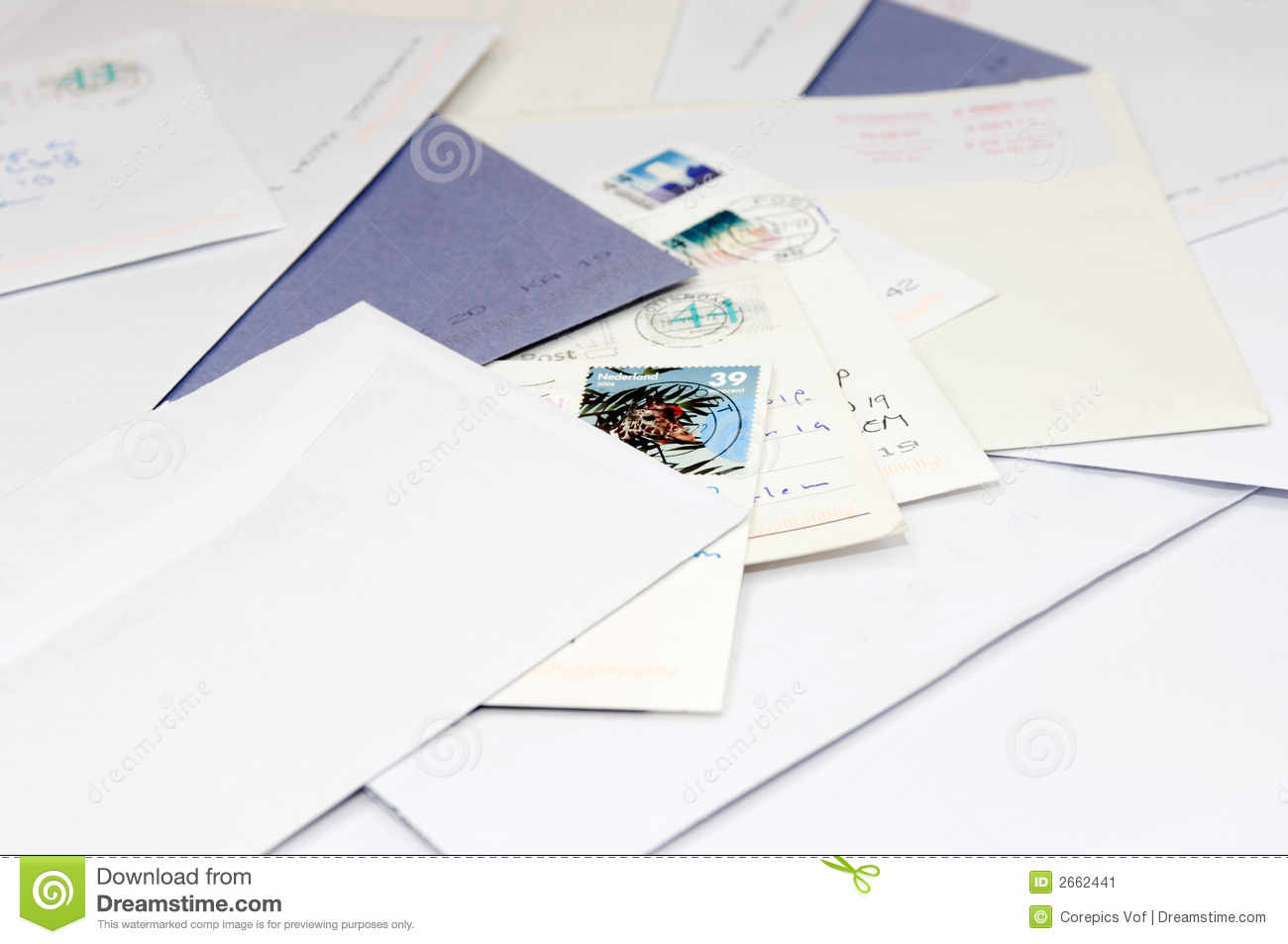 Stock Image  Pile Of Mail