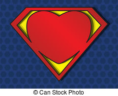 Superlove   A Big Red Heart Shaped Like A Superhero Shield