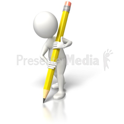 Writing With Pencil Large   Education And School   Great Clipart For