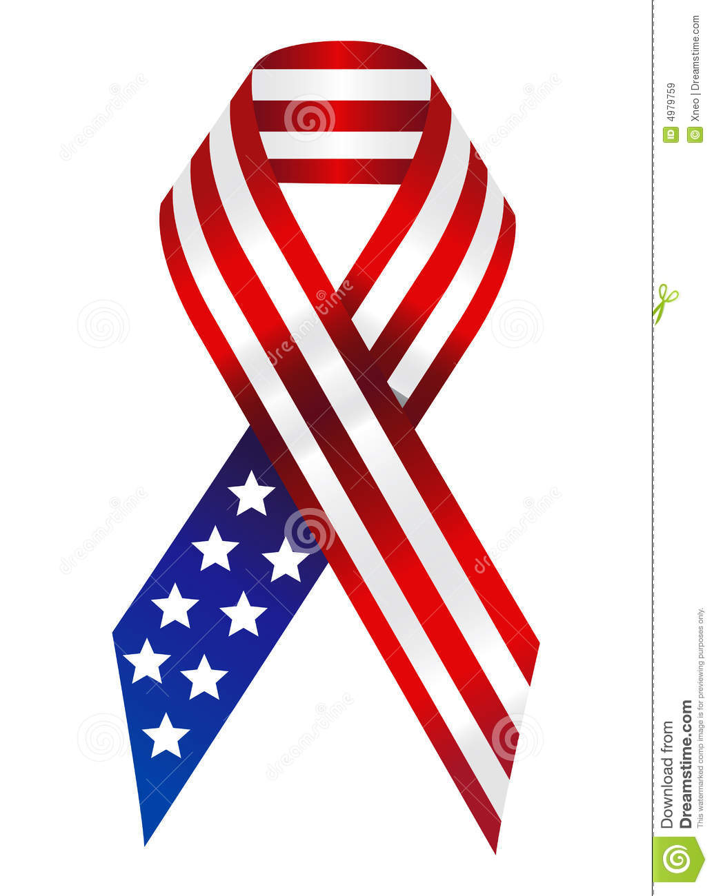 American Ribbon Royalty Free Stock Images   Image  4979759