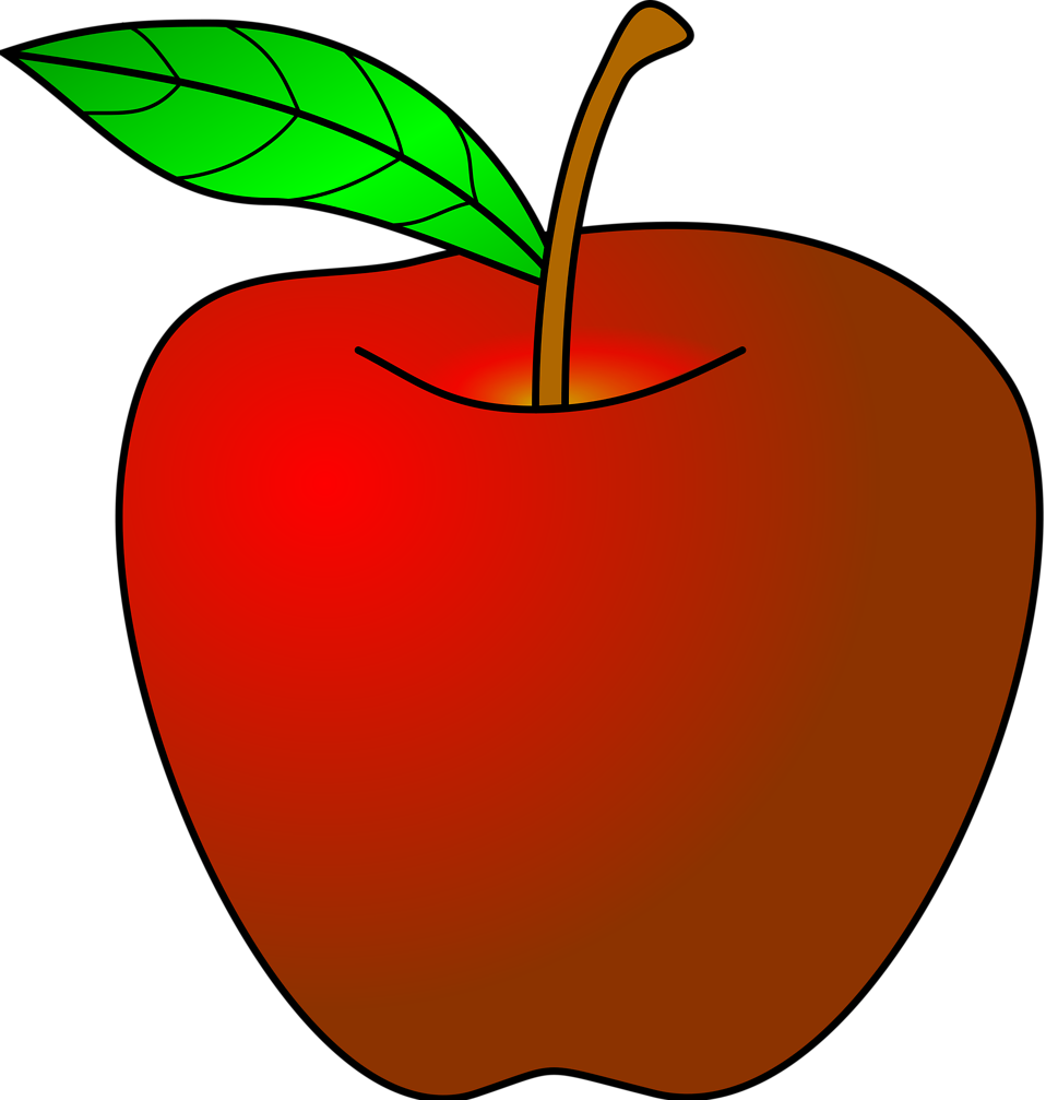 Apple   Free Stock Photo   Illustration Of A Red Apple     11436