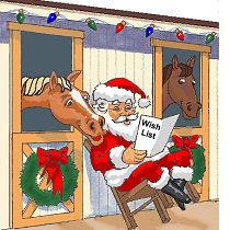 Christmas Horse Racing Clip Art