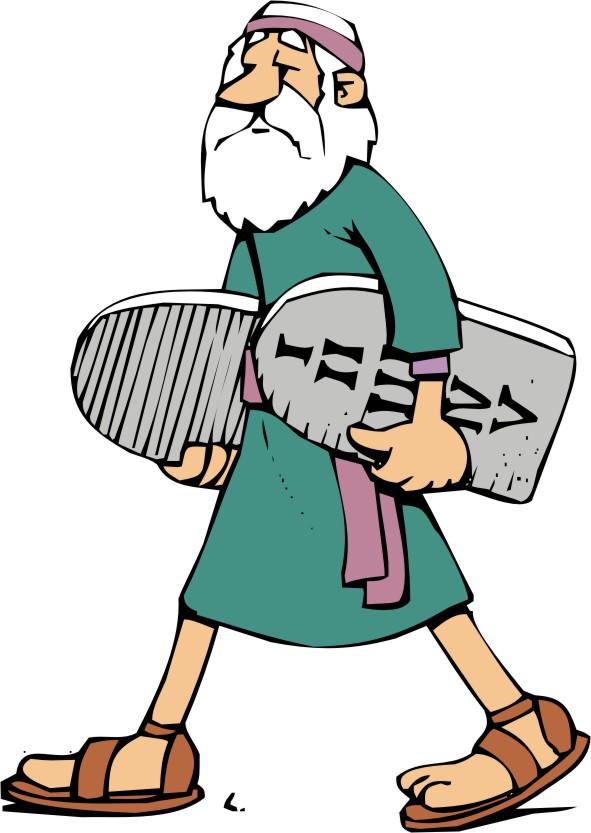 Clipart   Moses With The Ten Commandments 1