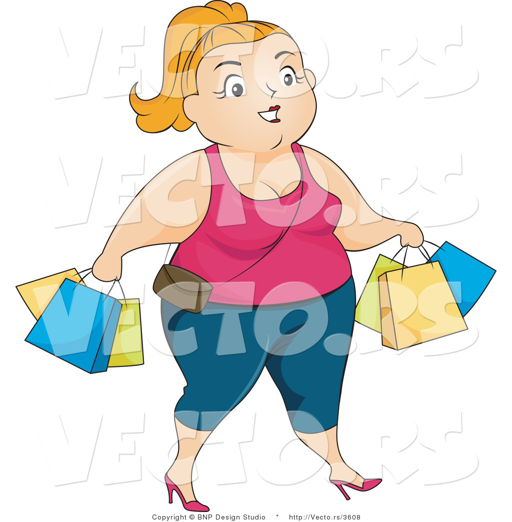 Clipart Woman Shopping