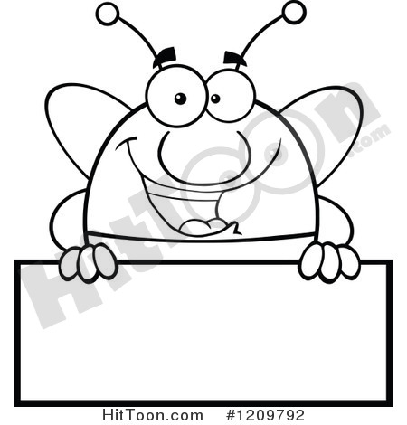 Cute Bee Clip Art Black And White Bee Clipart   Vectors  3