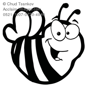 Cute Bee Clipart Black And White 0521 1007 0720 4948 Black And White