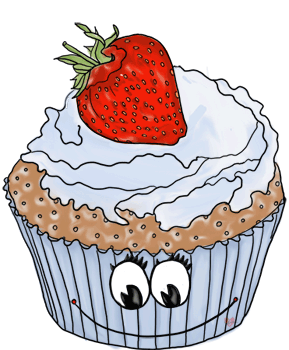 Cute Cupcake Clipart With Faces Cute Cupcakes Clipart With