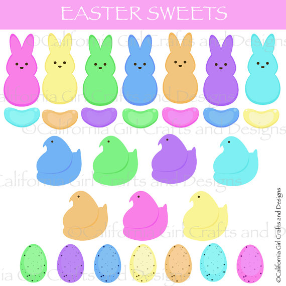Easter Sweets Candy Clipart   Instant Digital Download   Original Clip
