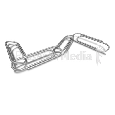 Paper Clips Connected Together   Home And Lifestyle   Great Clipart