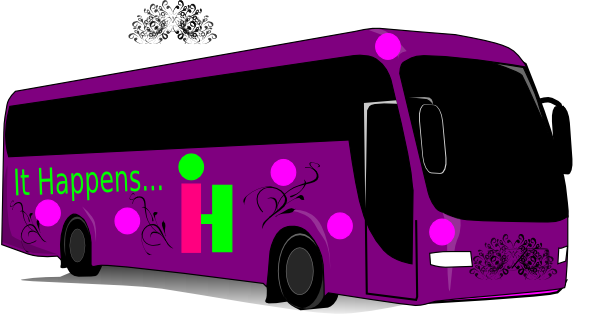 Purple Tour Bus Clip Art At Clker Com   Vector Clip Art Online