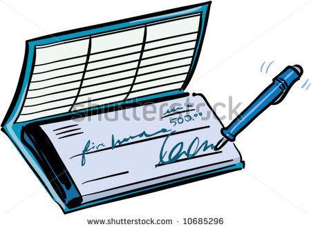Vector Checkbook Writing   10685296   Shutterstock