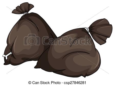 Vector Of Two Trash Bags On A White Background Csp27846281   Search