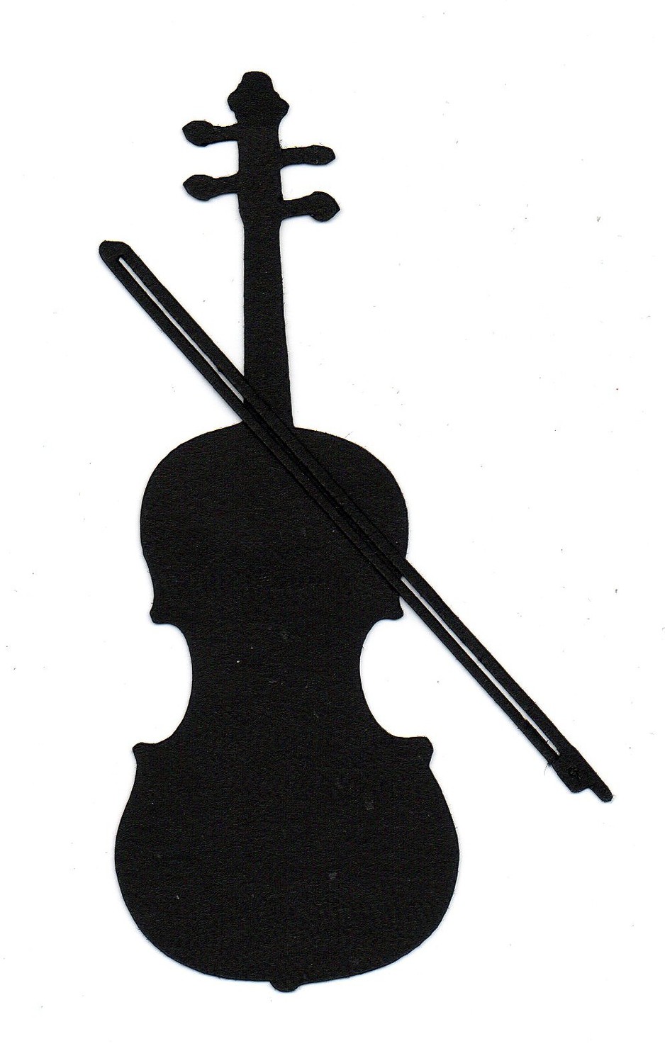 Violin Or Cello Silhouette Die Cut For By Simplymadescrapbooks