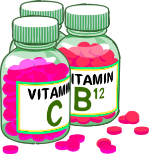 Vitamin Glass Bottle   Color Variation C