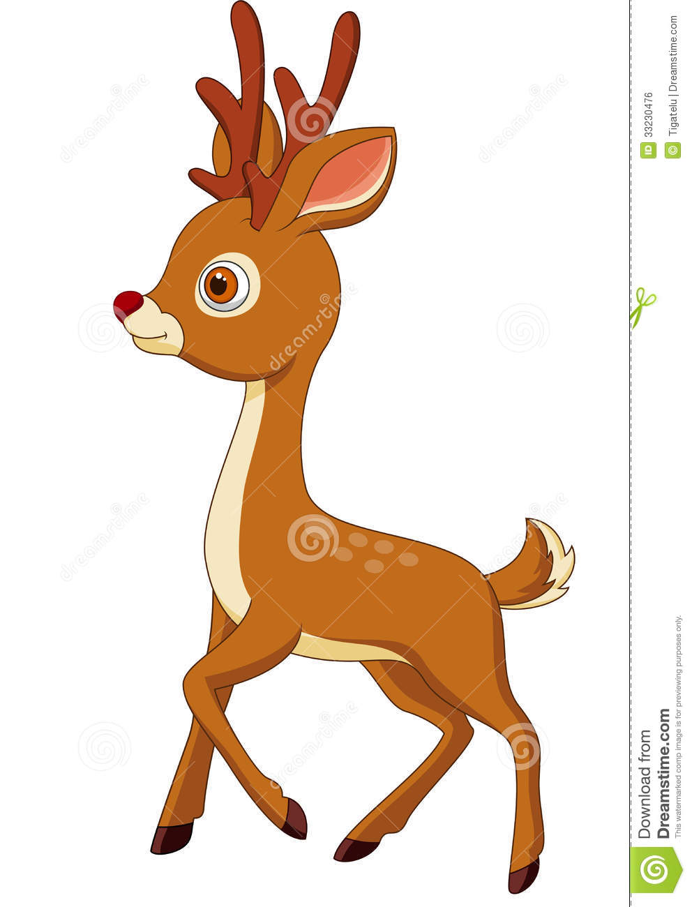 Baby Girl Deer Clipart Cute Deer Cartoon