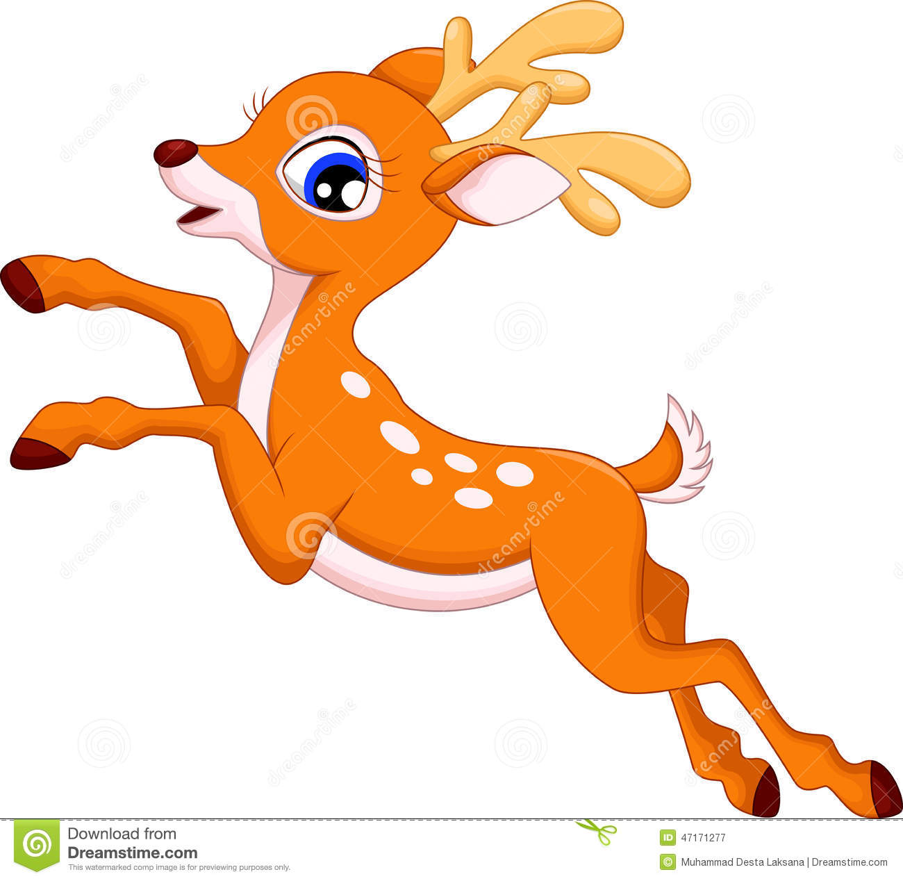 Cute Deer Cartoon Stock Illustration   Image  47171277