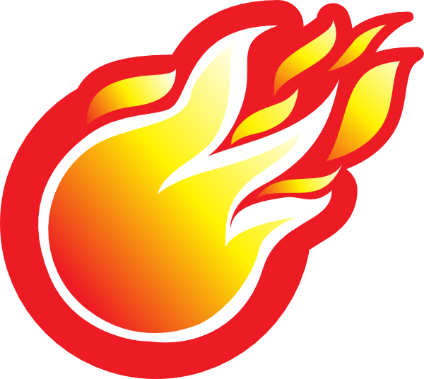 Fire Ball Icon Clip Art At Clker Com   Vector Clip Art Online Royalty