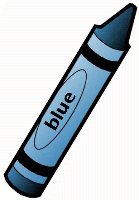 Free Clipart Of Crayon Clipart Of A Blue Green Crayon With A