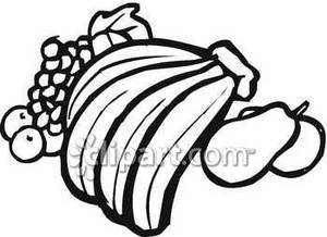 Fruit And Vegetable Clipart Black And White Black And White Pears And