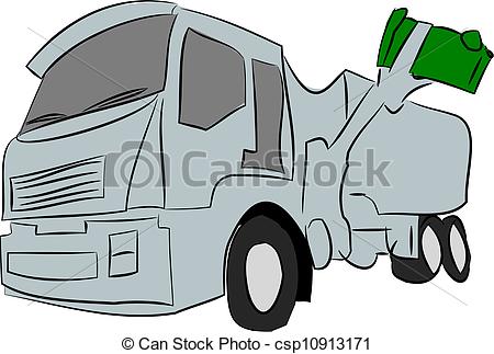 Garbage Truck Outline Clip Art Garbage Truck Clipart And Stock    