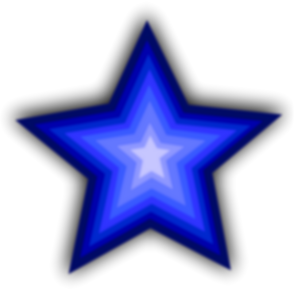 Illustration Of A Blue Star   Free Stock Photo