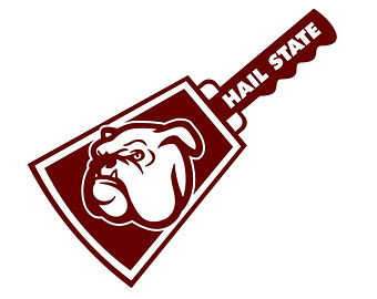 Mississippi State Bulldogs Cowbell Bully Svg Dxf Vector Files For    