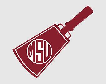 Mississippi State Bulldogs Monogra M Cowbell Svg Dxf Vector Files    