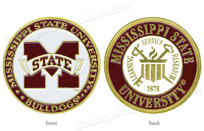 Mississippi State University Color Logo Medallion   Bulldogs Msu Seal    