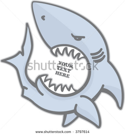 Shark Attack Cartoon Clip Art