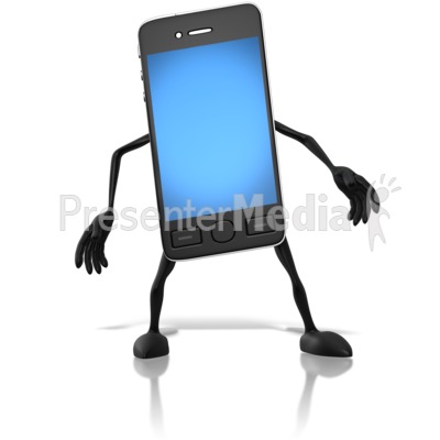 Smart Phone Character   Presentation Clipart   Great Clipart For    