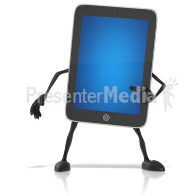 Tablet Character   Presentation Clipart   Great Clipart For    