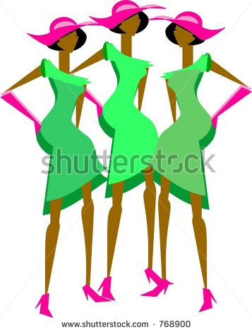 Vector Images Illustrations And Cliparts  Three Sassy Ladies In